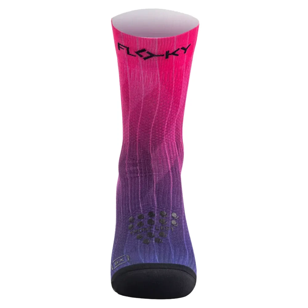 FLOKY S-Mash 3D Biomechanical Padel Socks 2026 Pink Nebula - Image 4