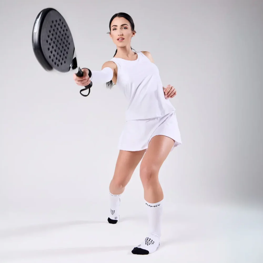 FLOKY Biomechanical S-Mash 3D Padel Socks 2026 White 02