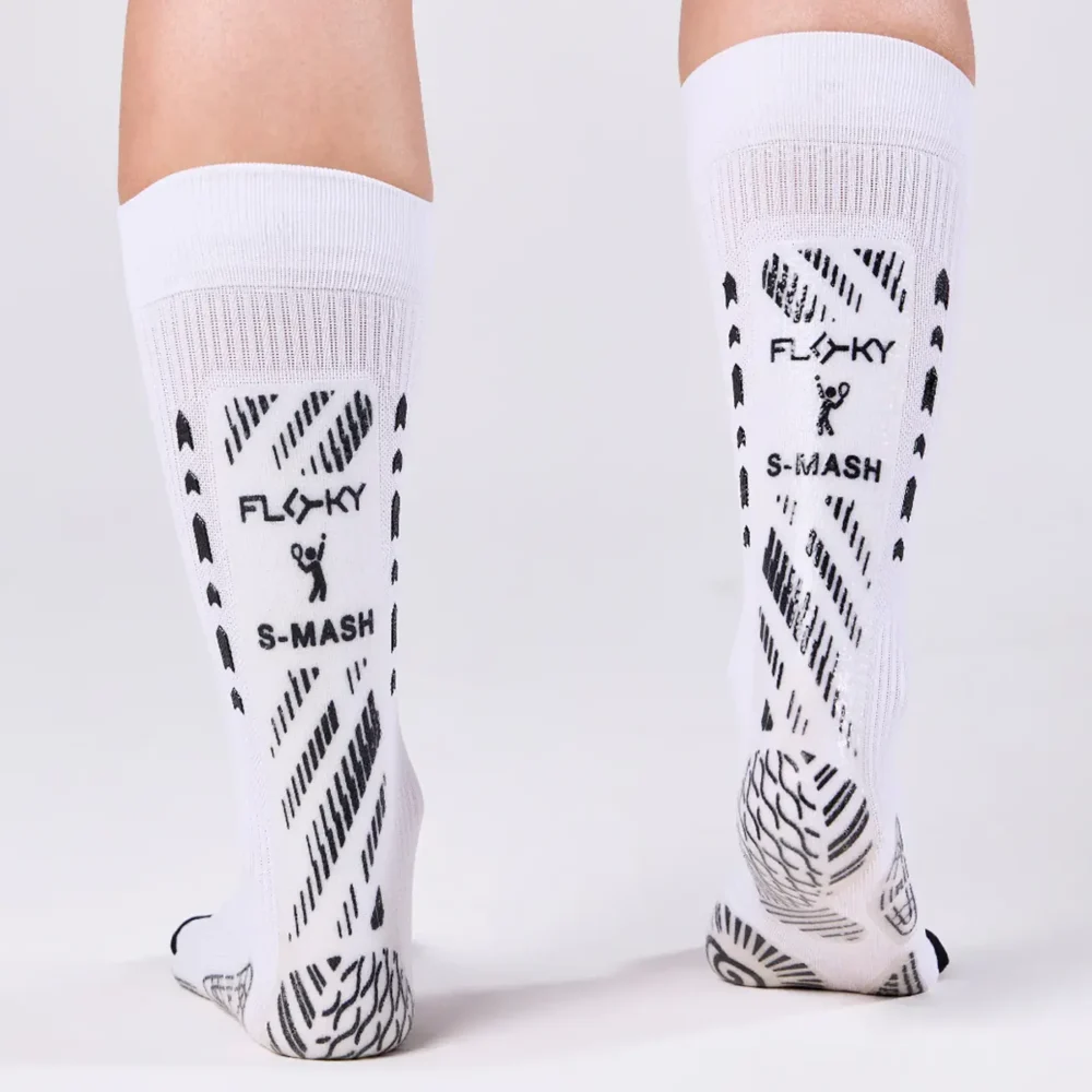 FLOKY Biomechanical S-Mash 3D Padel Socks 2026 White 03