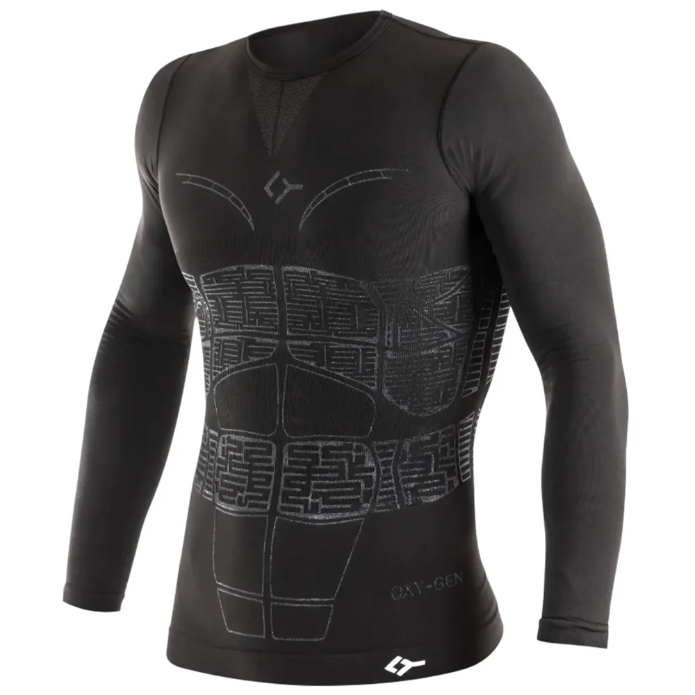 FLOKY OXY-GEN Biomechanical Padel Shirt Long Sleeve Black 04