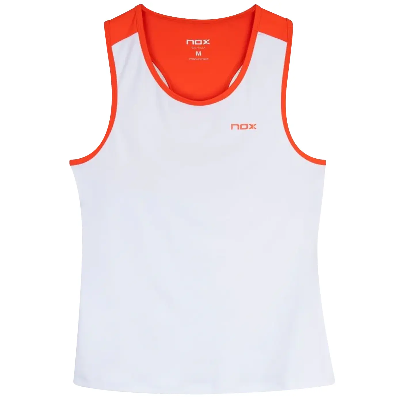 NOX Team Women Padel Tank Top White 03 NOX Team Women Padel Tank Top White 03