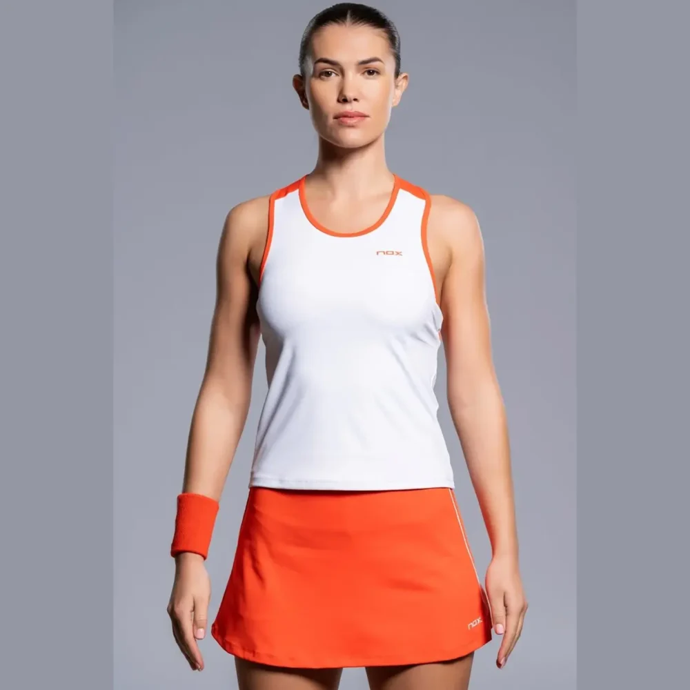NOX Team Women Padel Tank Top White 09
