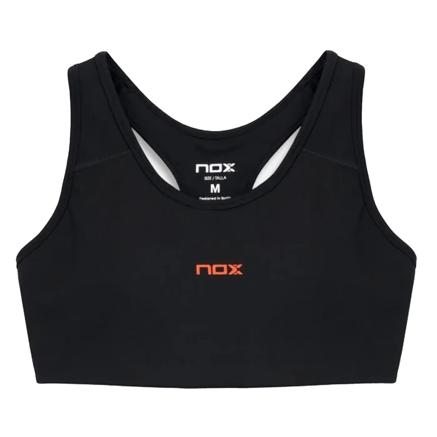 NOX Team Women's Padel Sports Bra 2026 Black 01 NOX Team Women's Padel Sports Bra 2026 Black 01