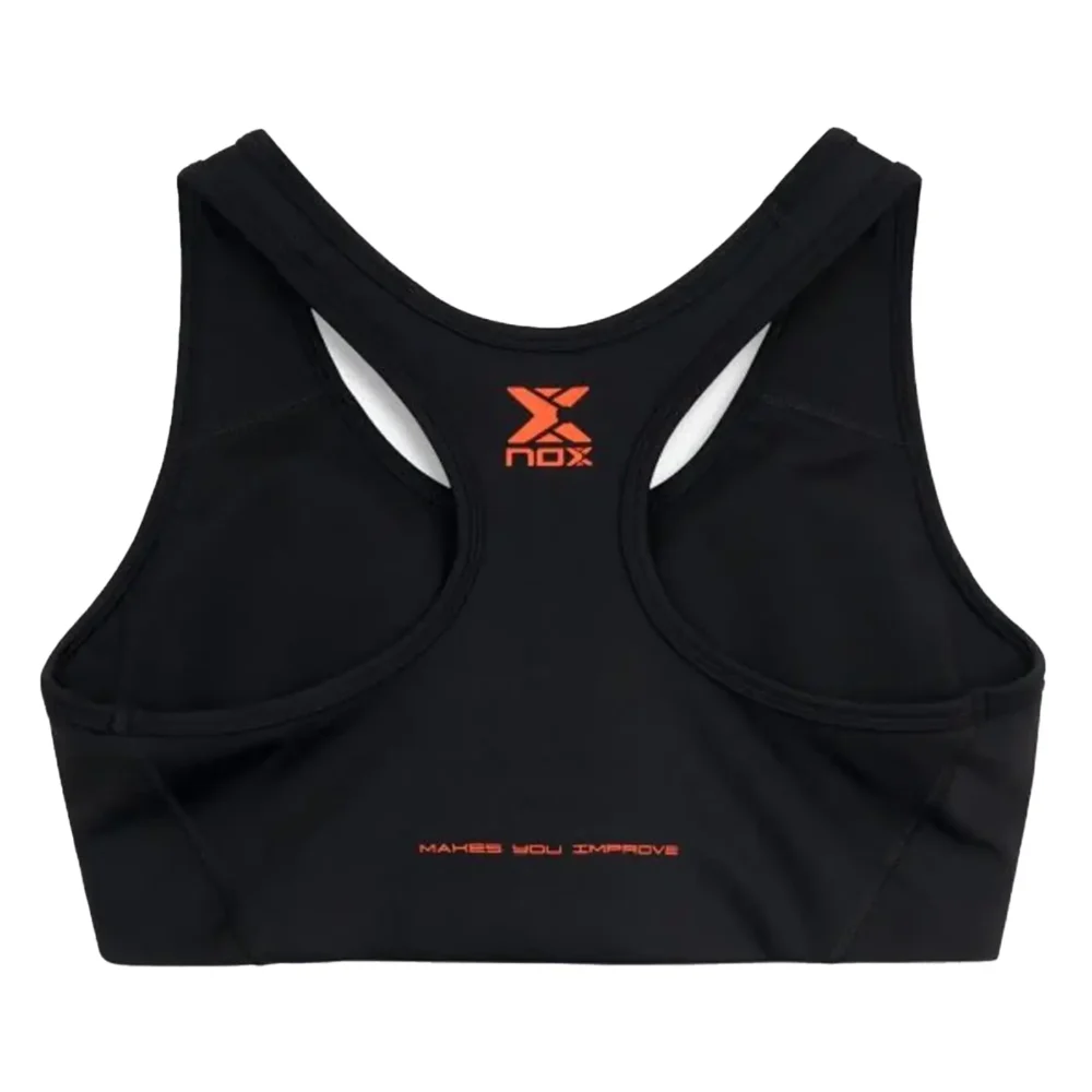 NOX Team Women's Padel Sports Bra 2026 Black 02