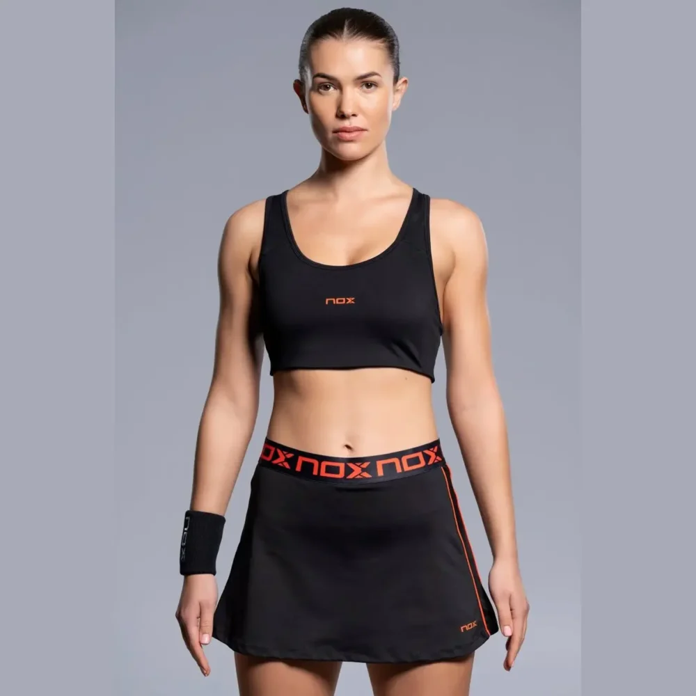 NOX Team Women's Padel Sports Bra 2026 Black 04