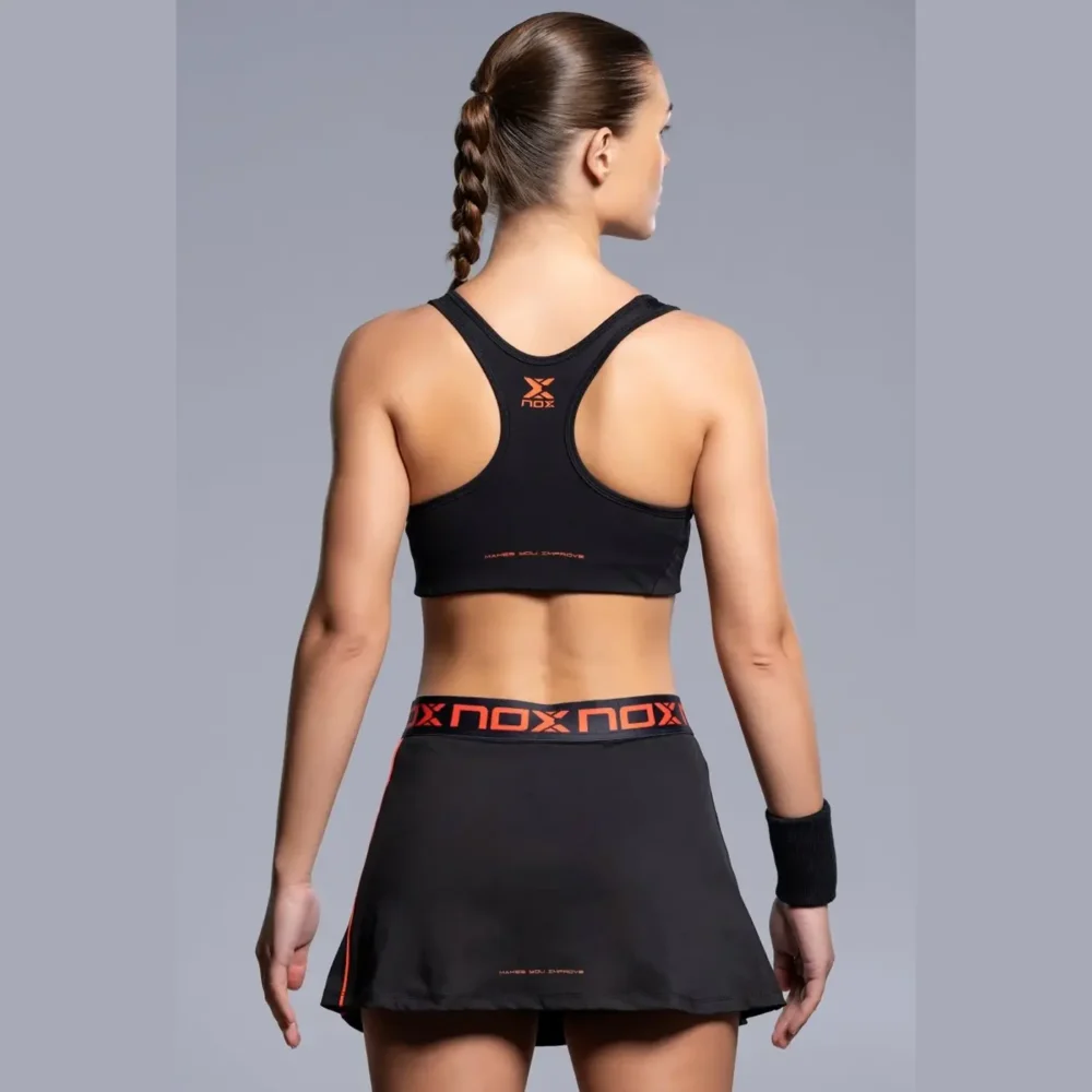 NOX Team Women's Padel Sports Bra 2026 Black 05
