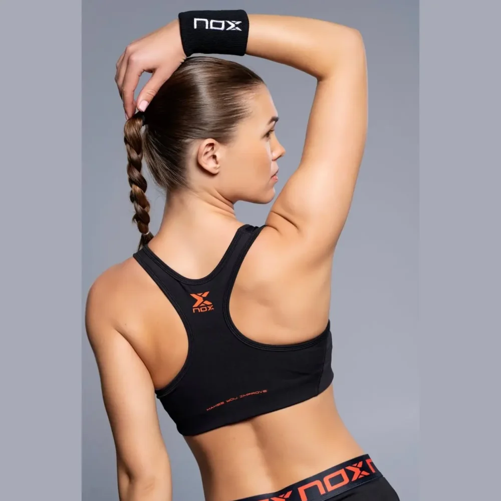 NOX Team Women's Padel Sports Bra 2026 Black 07