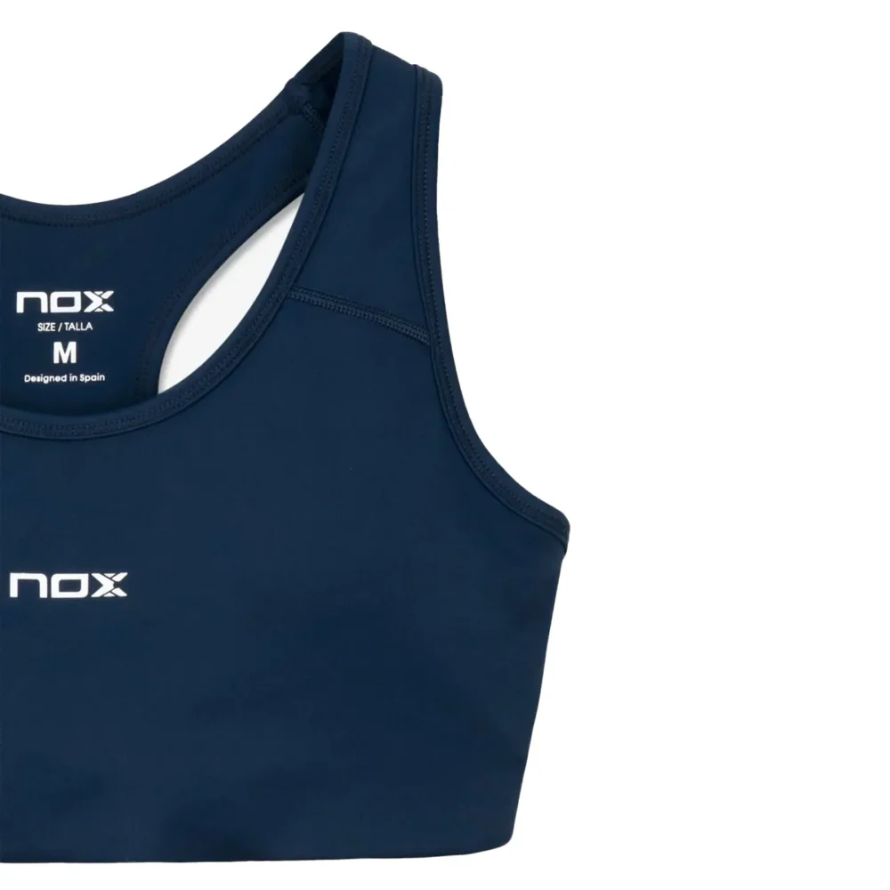NOX Team Women's Padel Sports Bra 2026 Navy 02