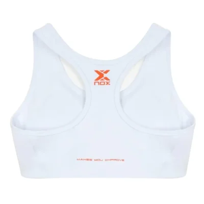 NOX Team Women's Padel Sports Bra 2026 White 02