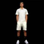 VOLT Performance Padel Shorts 2026 Beige Gold 02