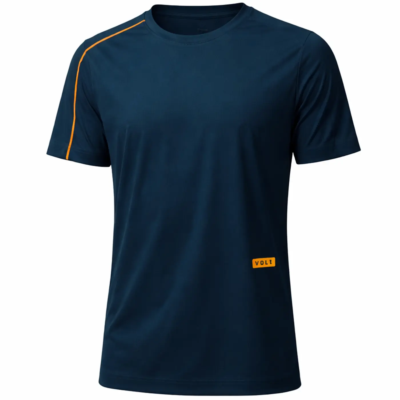 VOLT Performance Padel T-Shirt Blue Orange 01 VOLT Performance Padel T-Shirt Blue Orange 01