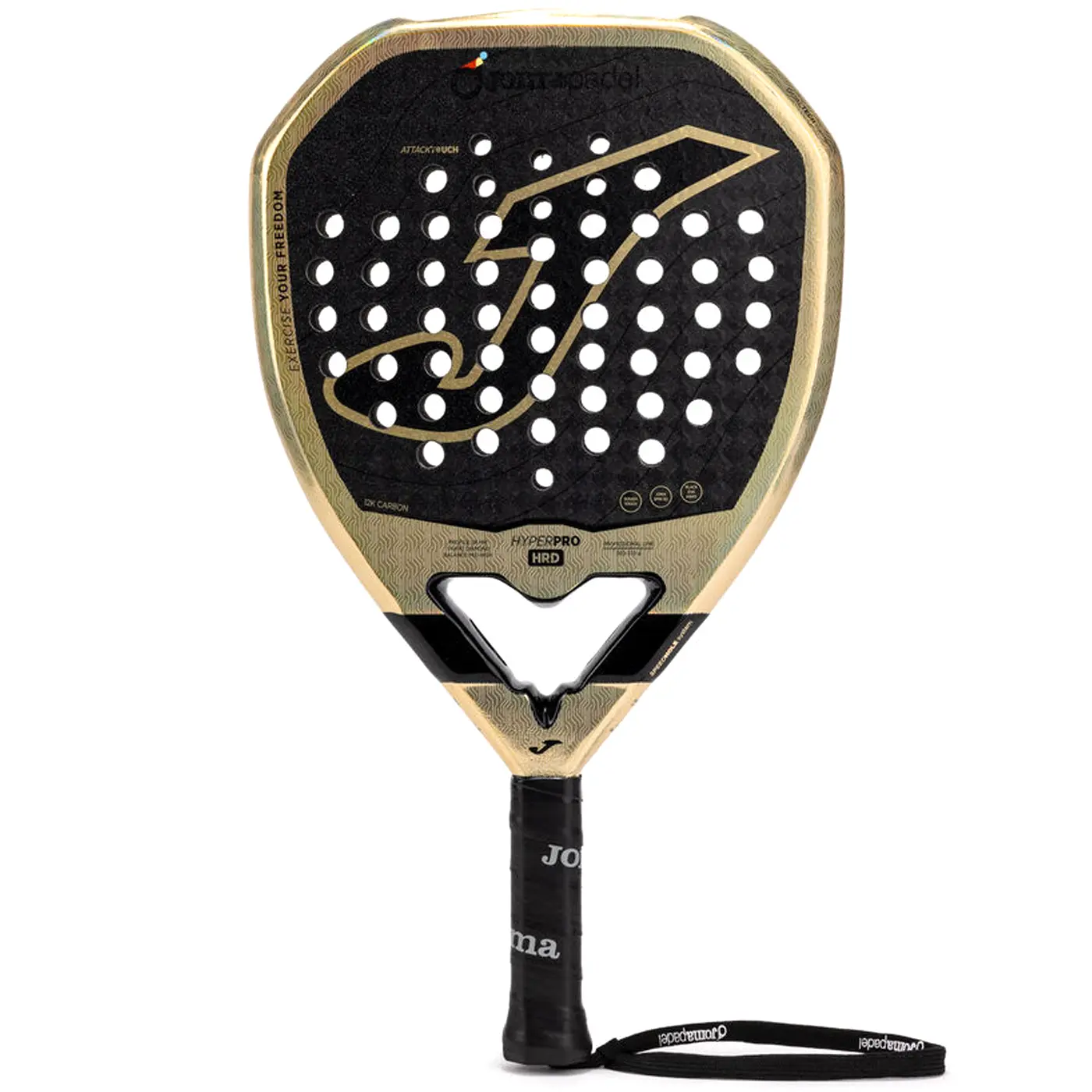 JOMA Hyper Pro Hrd Padel Racket 2026 Black Beige 01 JOMA Hyper Pro Hrd Padel Racket 2026 Black Beige 01