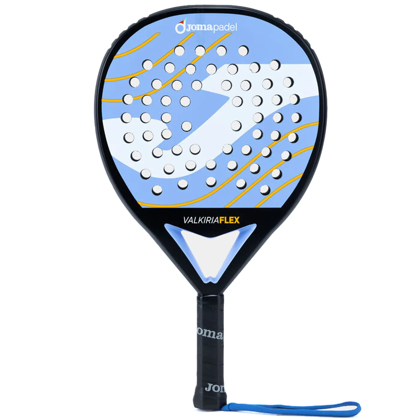 JOMA Valkiria Flex 2026 Padel Racket Blue White 01 JOMA Valkiria Flex 2026 Padel Racket Blue White 01