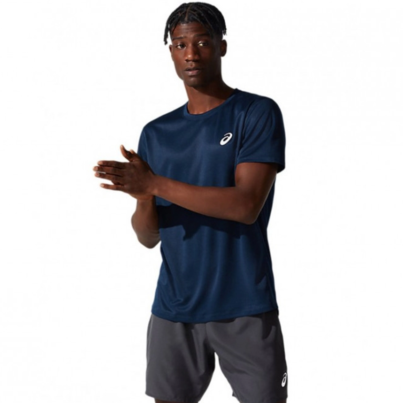 ASICS Core SS Men Padel T-Shirt Blue 02 ASICS Core SS Men Padel T-Shirt Blue - Image 1